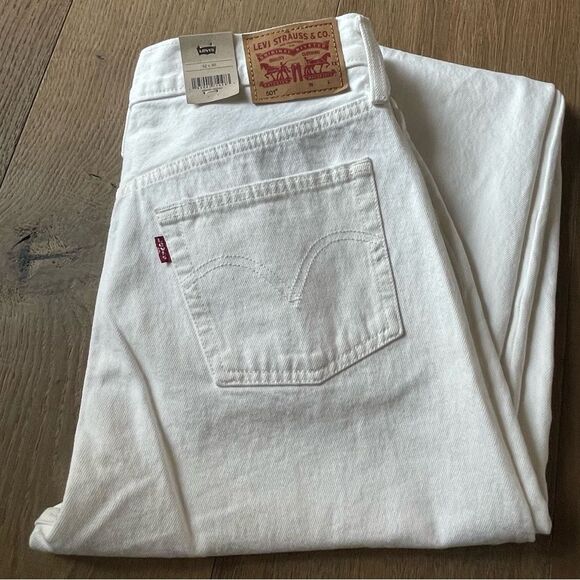 Levi’s 501 Original High Rise Straight Leg Women's Denim Jean White (W27xL32) - Picture 15 of 15